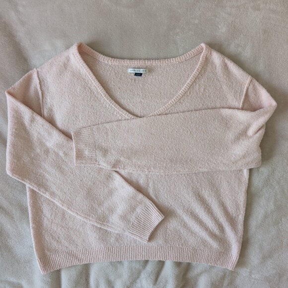 3/$30 American Eagle ballet pink lightweight sweater - Picture 1 of 7